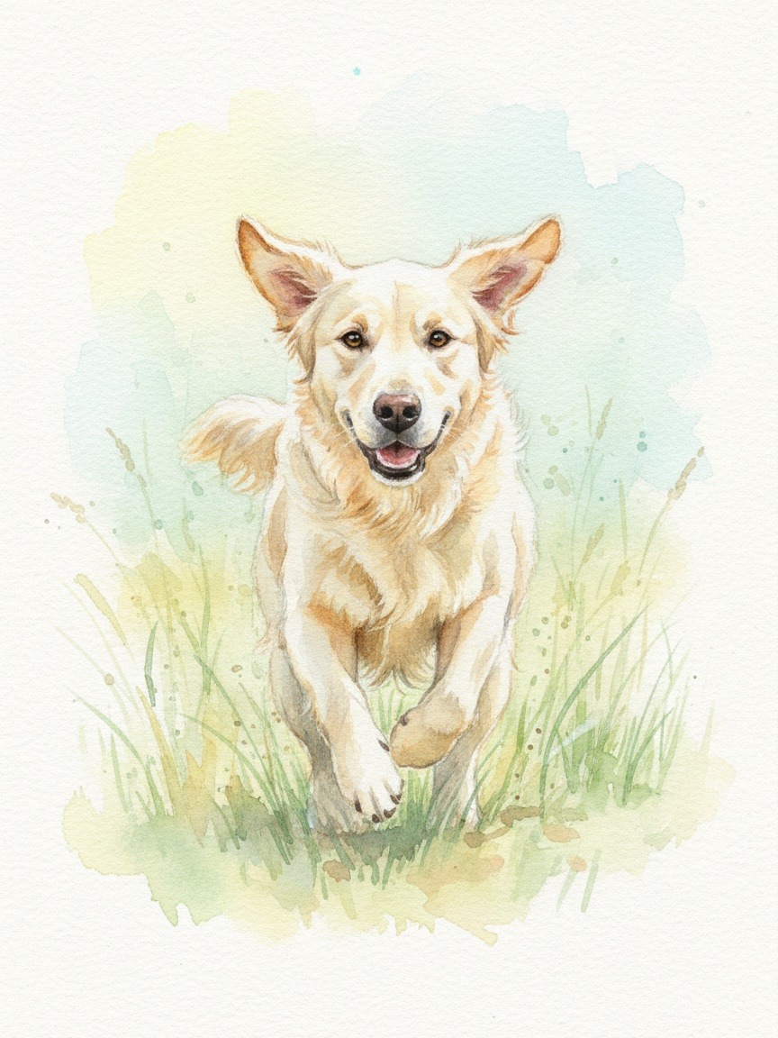 Watercolour sample portrait